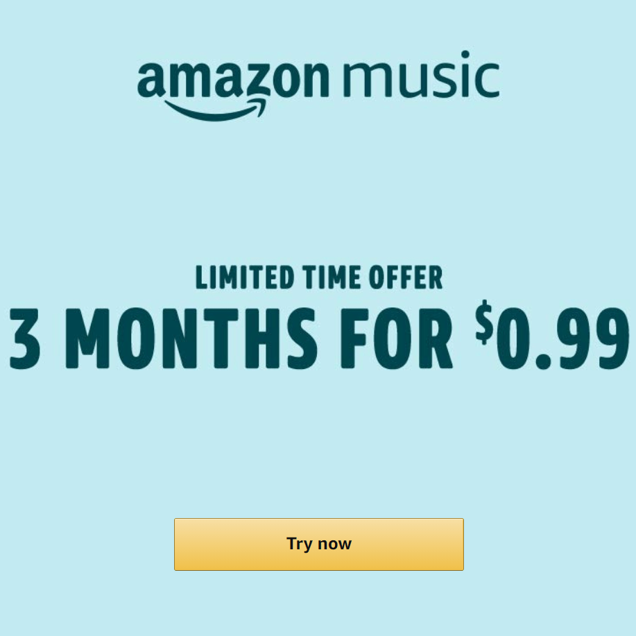 amazon music 3 months free