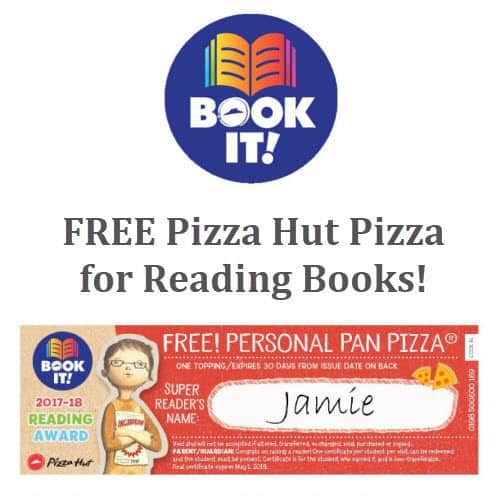 Free Pizza Hut &quot;Book It&quot; Program