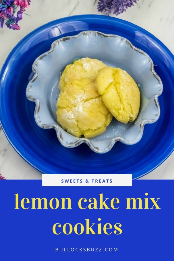 Lemon Cake Mix Crinkle Cookie