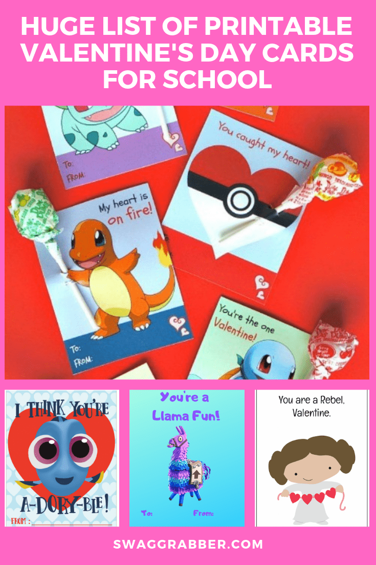 Free Printable Valentine S Day Cards For School Swaggrabber