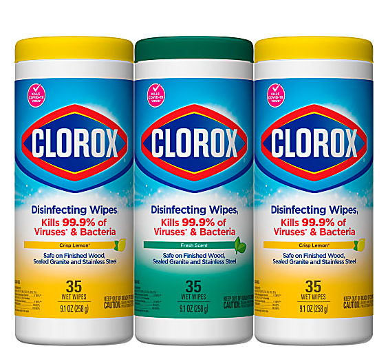 clorox wipes 3 pack