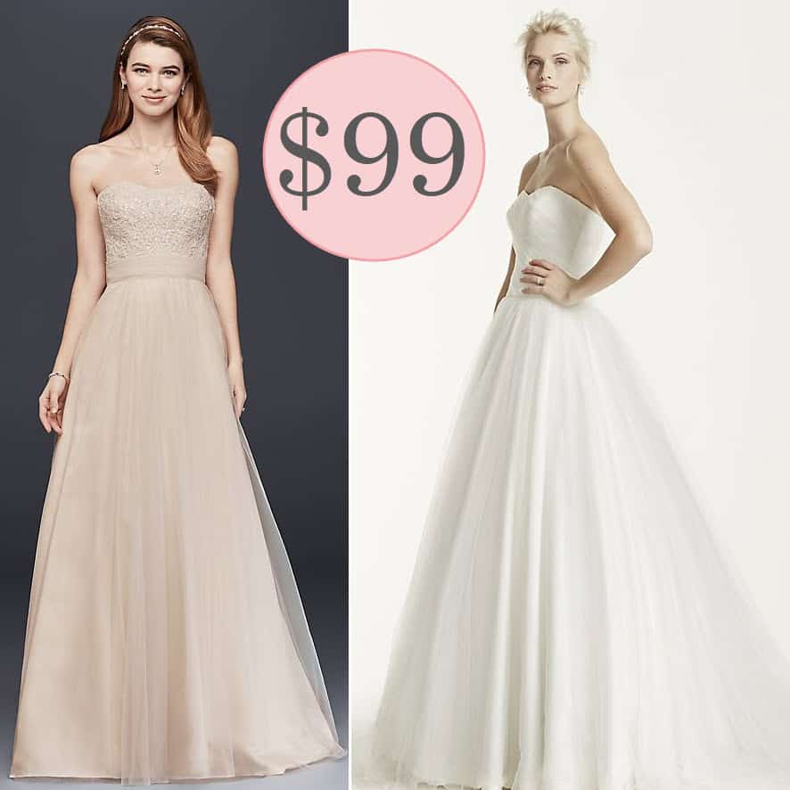 99 dollar wedding dress sale