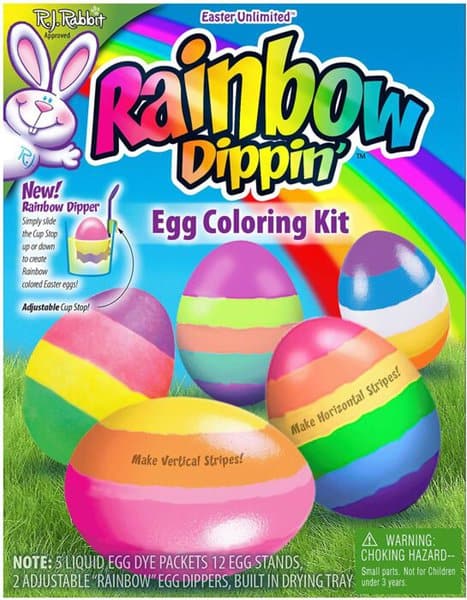 rainbow eggs decorating kit