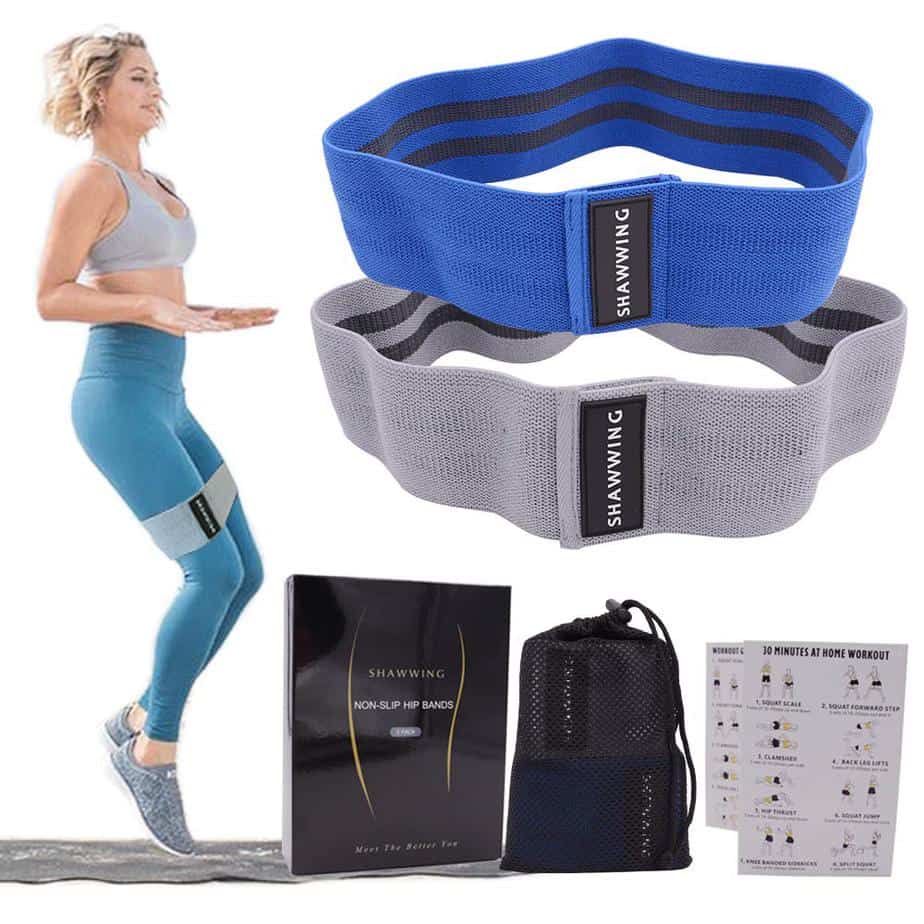 2 Non Slip Resistance Bands Fabric for Legs and Butt Only 6.49