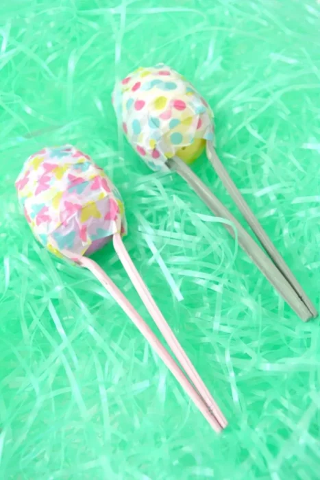 diy easter egg maracas