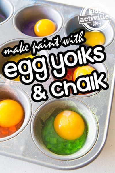 colorful egg & chalk paint recipe