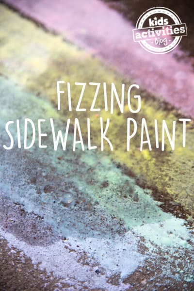 fizzing sidewalk paint recipe for kids