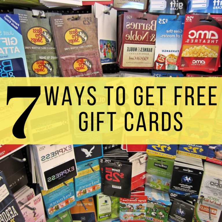 7 Ways To Get Free Gift Cards SwagGrabber