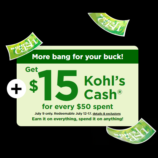 kohls calendar for upcoming kohls cash dates 2021 Get 15 In Kohl S Cash On Any 50 Purchase Swaggrabber kohls calendar for upcoming kohls cash dates 2021