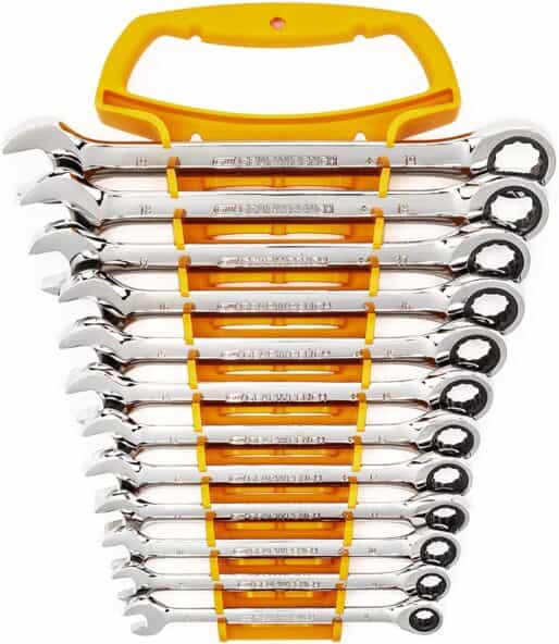 gearwrench 9412 12 piece metric ratcheting wrench set