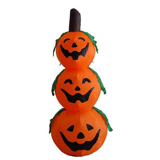 4 Foot Halloween Inflatable 3 Jack-O-Lanterns