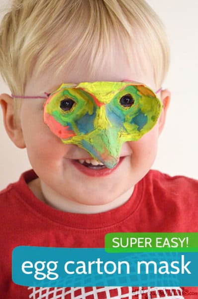 make an egg carton mask