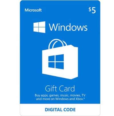 free $5 microsoft gift card