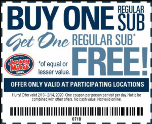 Jersey Mikes Printable Coupon