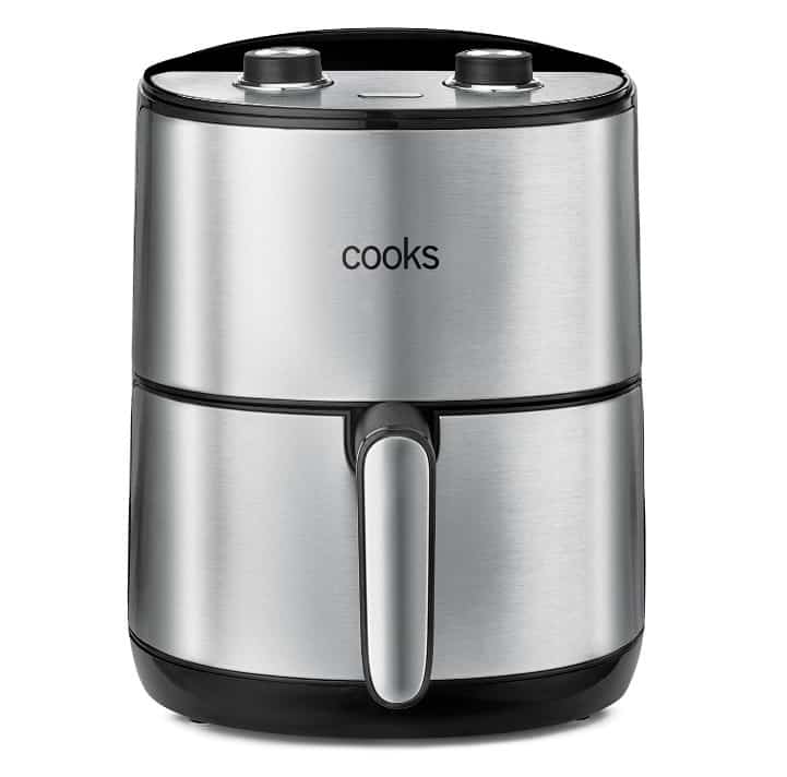 Cooks 4.3 Quart Stainless Steel Air Fryer Now 24.99 (Was 180