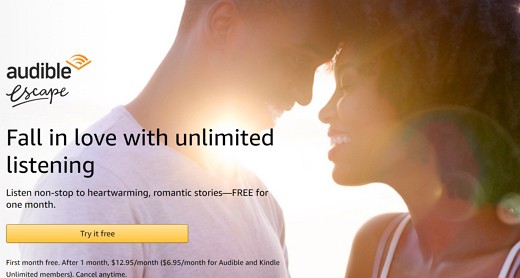 FREE One Month Audible Escape Membership