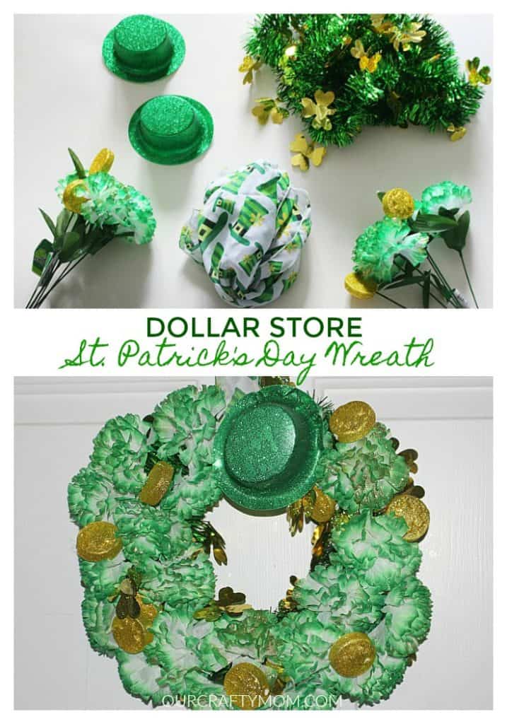 Dollar Store St. Patrick’s Day Wreath
