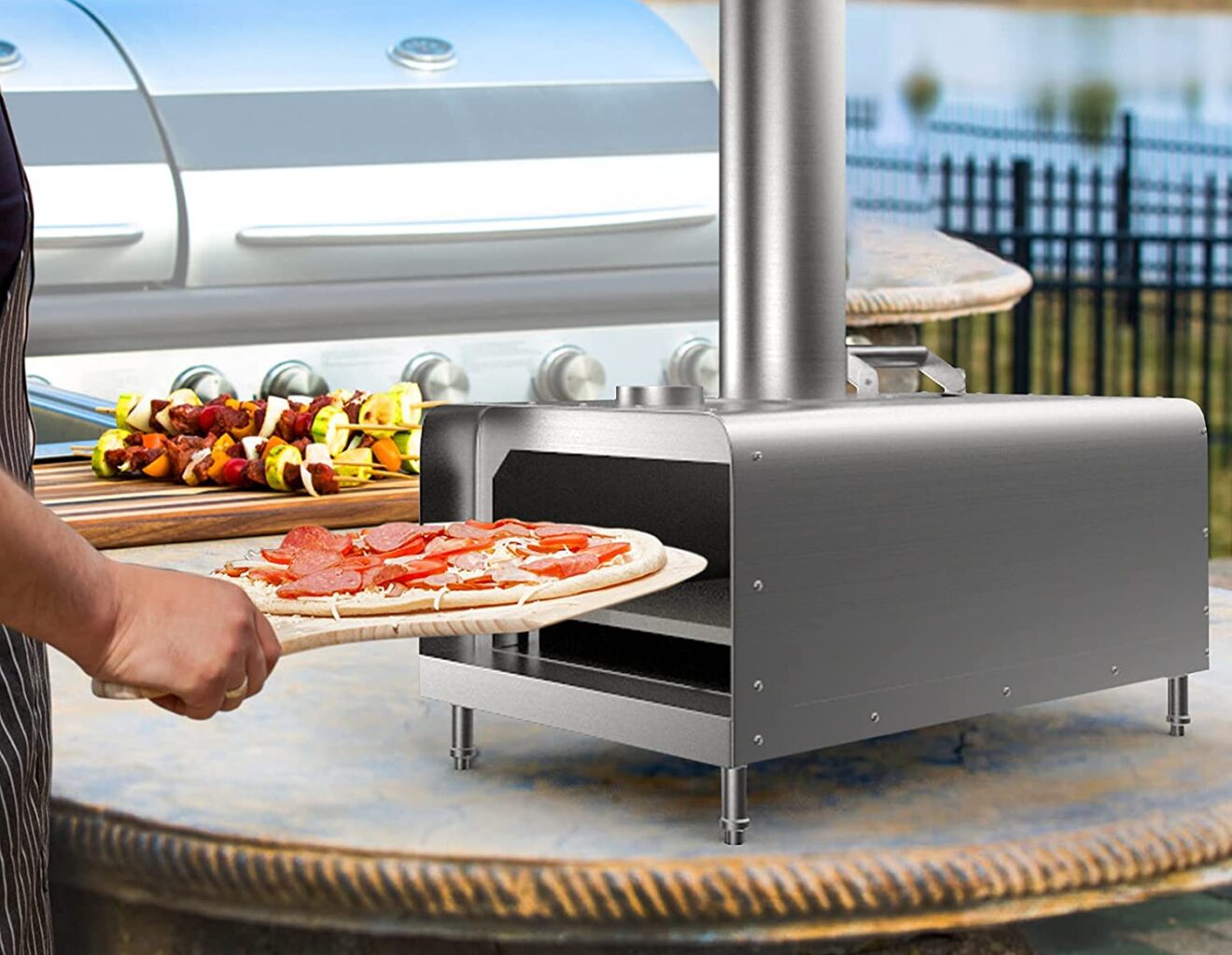 vevor 12 inch outdoor pizza oven