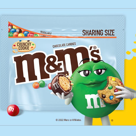 free m&m’s crunchy cookie sample small