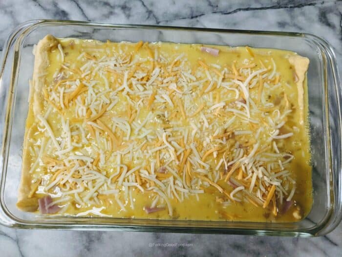 ham egg and cheese crescent bake
