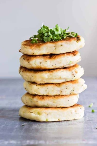 potato pancakes with leftover mashed potatoes