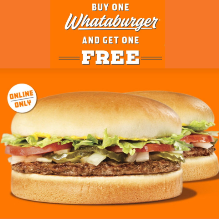 Whataburger Buy One Get One Free Burgers Swaggrabber
