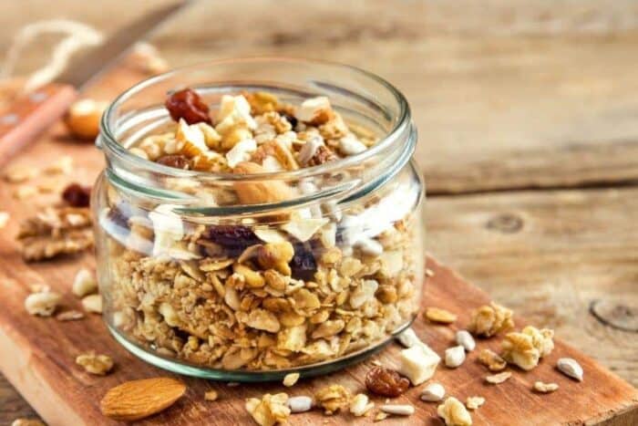 nutty granola wide