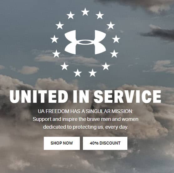 under armour discount for first responders