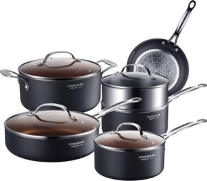 cook code 10 piece pots and pans nonstick copper coated induction