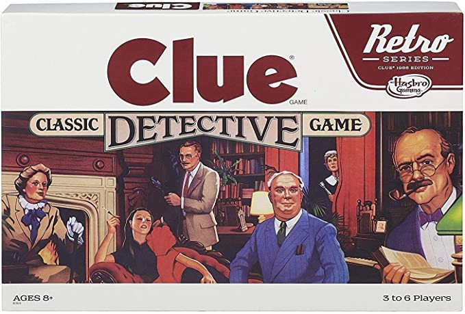 retro series clue 1986 edition game