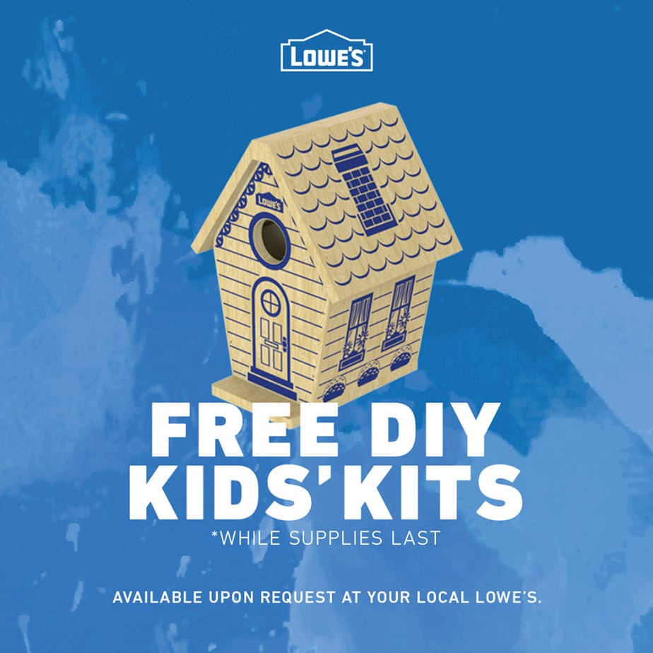 Free DIY Kids Kits at Lowe’s SwagGrabber