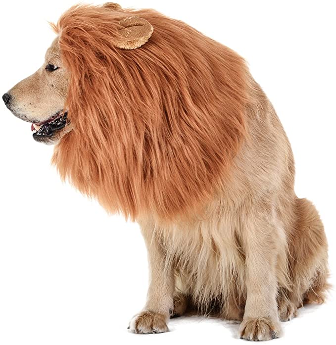 tomsenn dog lion mane realistic & funny lion mane for dogs