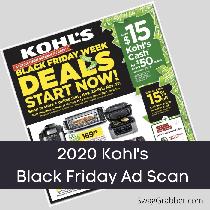 2020 Kohl's Black Friday Ad is OUT! SwagGrabber