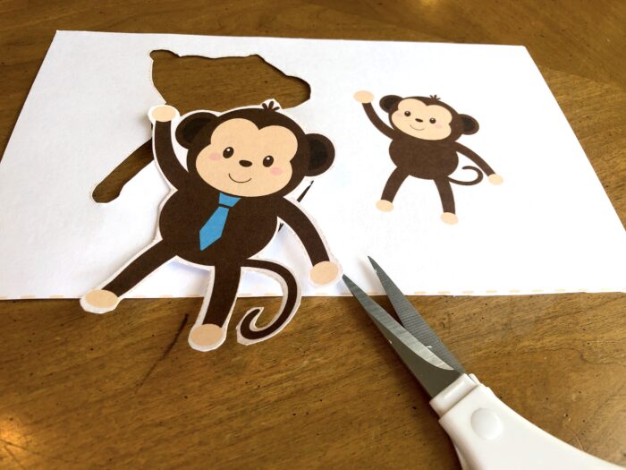 FREE Printable Father&#039;s Day 3D Monkey Card