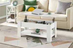 yaheetech lift top coffee table hidden compartment