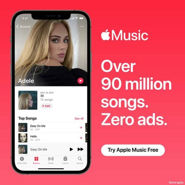 try apple music free