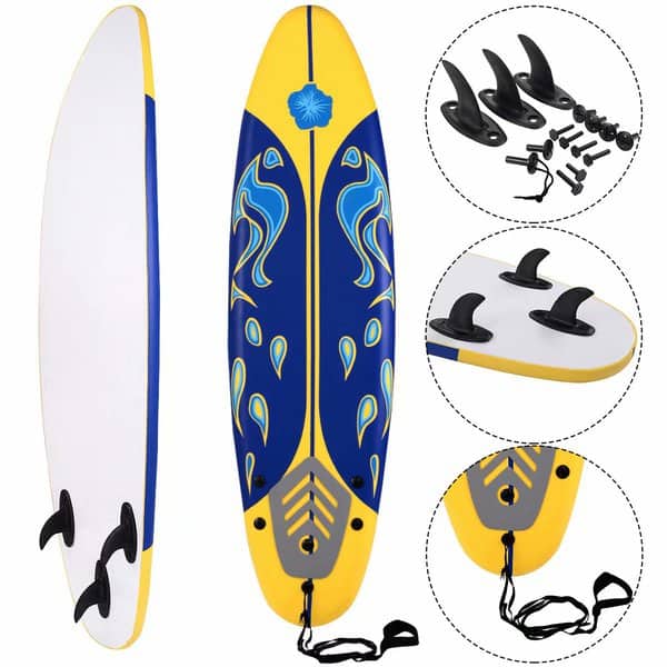 Foamie Surfboard with Removable Fins