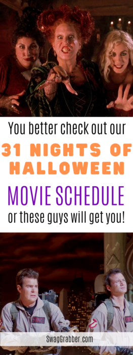 halloween movie schedule
