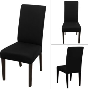 black removable washable parsons chair slipcover