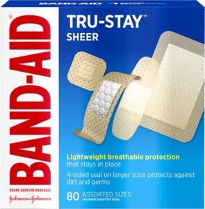 band aid brand tru stay sheer strips 80 count
