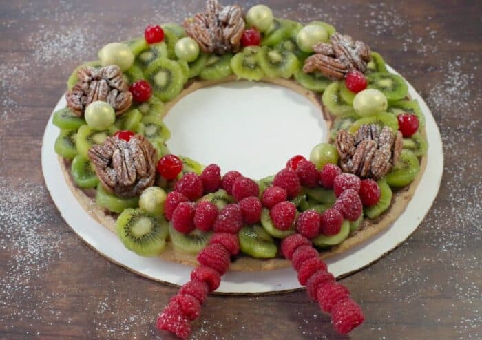 gingerbread fruit christmas wreath