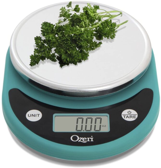kitchen and food scale