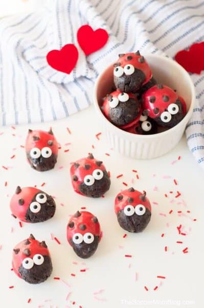 ladybug oreo valentine truffles