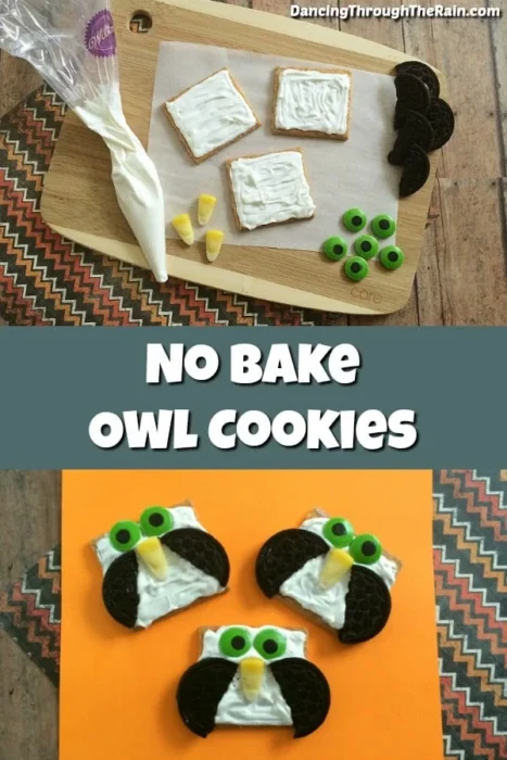 no bake owl cookies