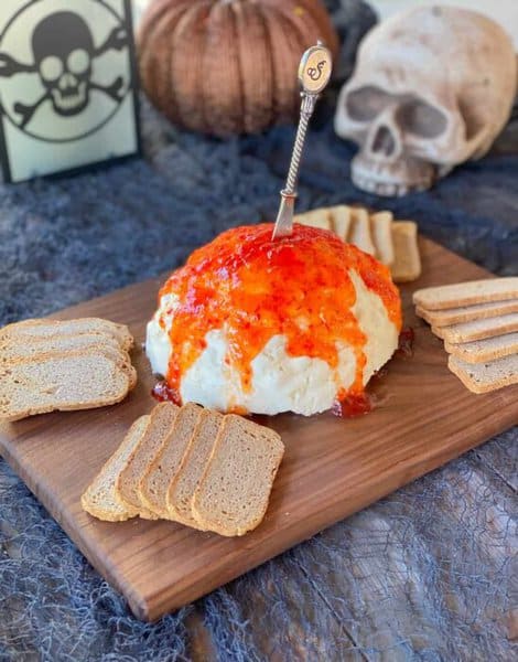 halloween brain mold appetizer dip 2