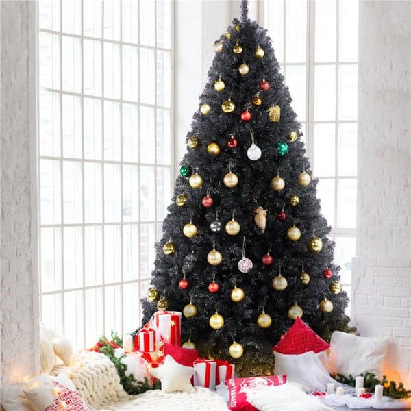 easyfashion assorted color unlit spruce christmas tree