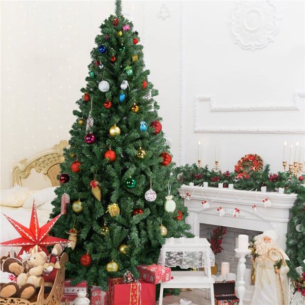 smilemart 7.5ft hinged spruce artificial christmas tree