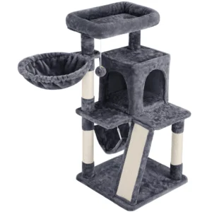 smilemart multi level small cat tree tower with condo