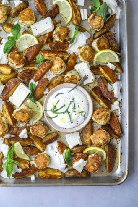 greek sheet pan