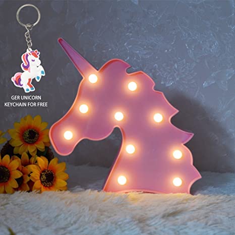 glintee unicorn led night lamp